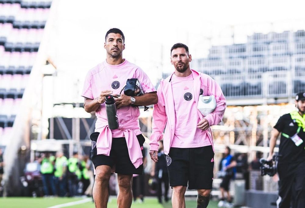 Luis Suárez, socio de Messi en Inter Miami, figura en el segundo lugar del ranking de jugadores de la MLS que más camisetas venden. Twitter @InterMiami&nbsp; &nbsp;