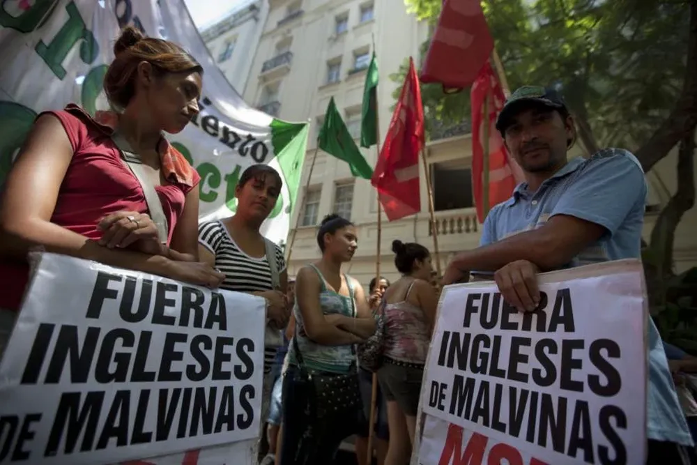 Protestas por Malvinas en Argentina