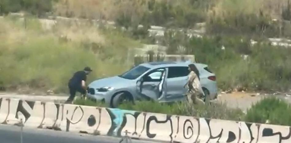 Momento en que los autores del crimen se dieron a la fuga