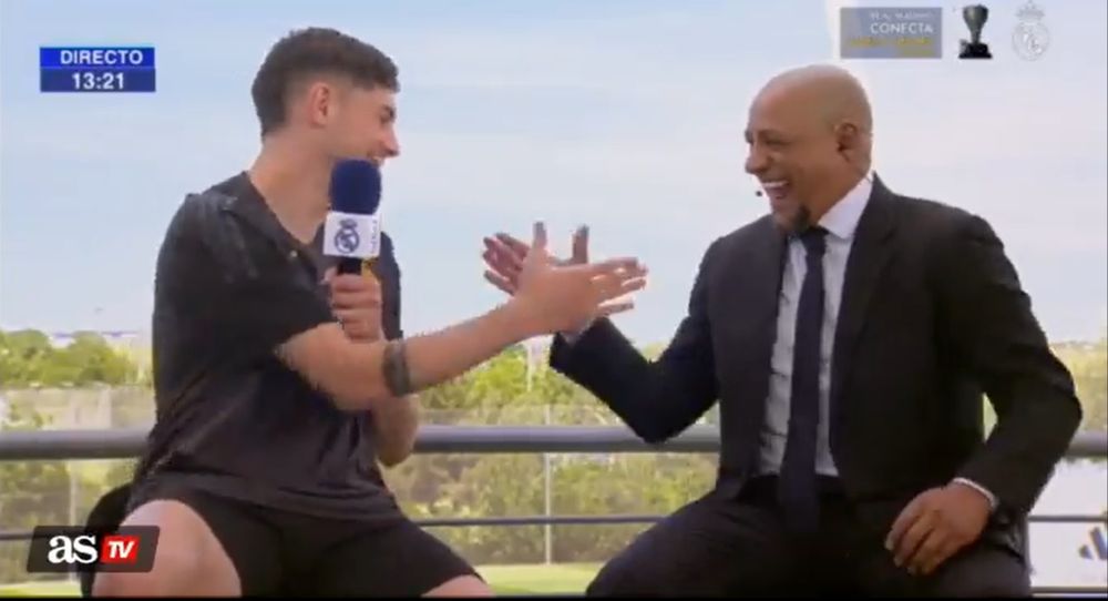 Federico Valverde y Roberto Carlos