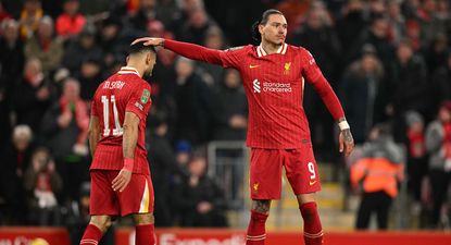 Mohamed Salah y Darwin Núñez