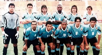 La selección uruguaya sub 20 que fue vicecampeona del mundo en el Mundial de Malasia 1997