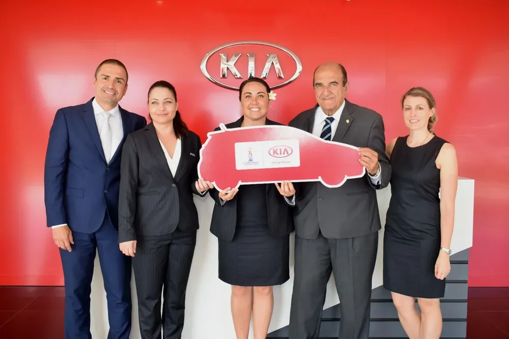 Hebert Giusti, Nicole Fisch, Sarai Bareman, Rafael Fernándes y Sarah Gandoin