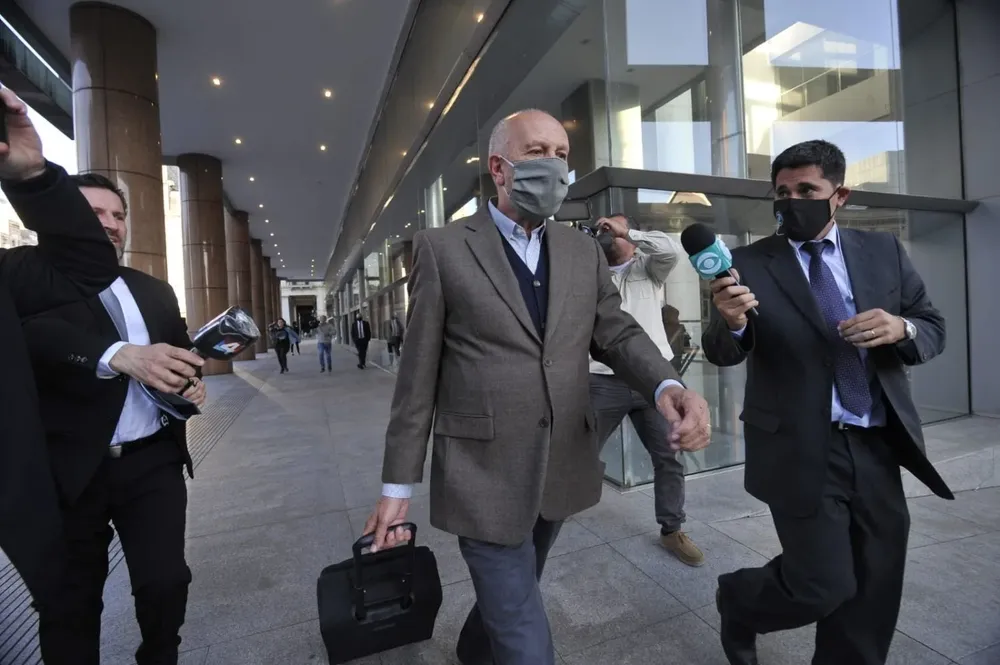 Miguel Ángel Toma a la salida de una de las audiencias a las que fue citado durante la investigación administrativa