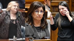 Graciela Bianchi, Blanca Rodríguez y Bettiana Díaz