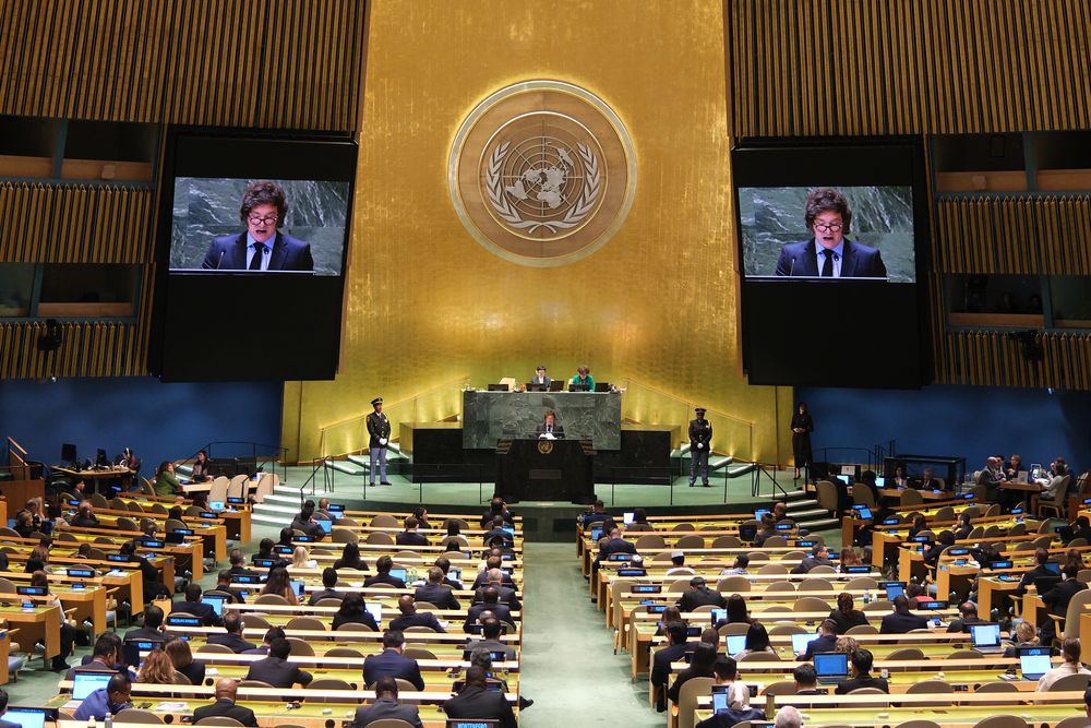 El presidente argentino Javier Milei dio un discurso crítico y rupturista con el multilateralismo que propone la ONU.