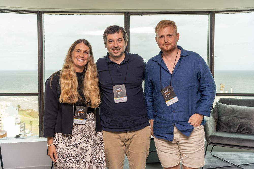 Maia Brenner, CEO y cofoundora de Flipzen; Arthur Rozenblit, manager regional de Zendesk y&nbsp;Ilan Bajarlia, CEO y cofundador de Nocnoc