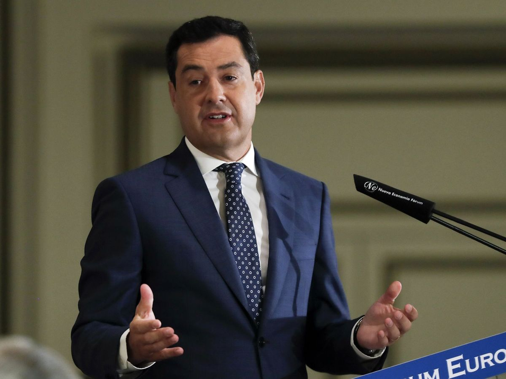 El presidente de la Junta de Andaucía, Juanma Moreno.