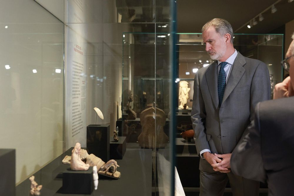 El Rey Felipe VI visita este lunes la exposición La mitad del mundo. La mujer en el México indígena que se exhibe en el Museo Arqueológico Nacional (MAN), en Madrid.&nbsp;