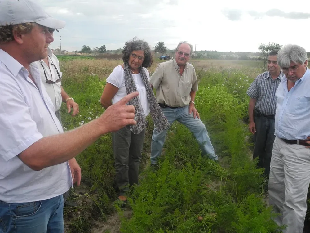 El ministro recorrió el viernes pasado predios granjeros en Canelones