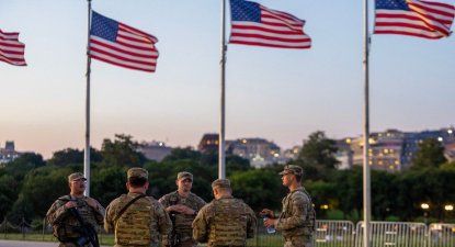 Soldados de la Guardia Nacional en Washington&nbsp;