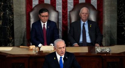 Benjamin Netanyahu elogió a Donald Trump en medio de su visita al congreso de Estados Unidos