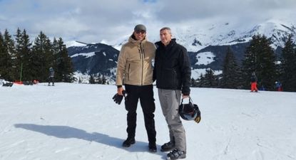 Ignacio Ruglio en plena montaña con nieve en Europa