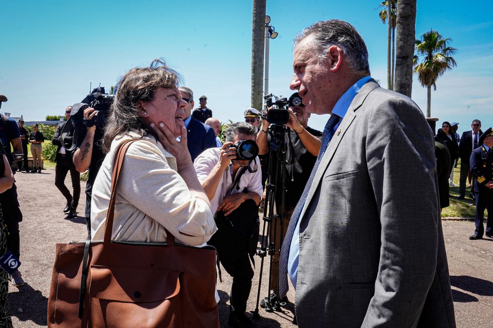 Mónica Ferrero y Yamandú Orsi. Archivo