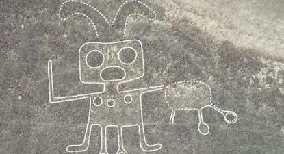 Los geoglifos fueron creados por los habitantes del desierto peruano manipulando piedras superficiales o grava.