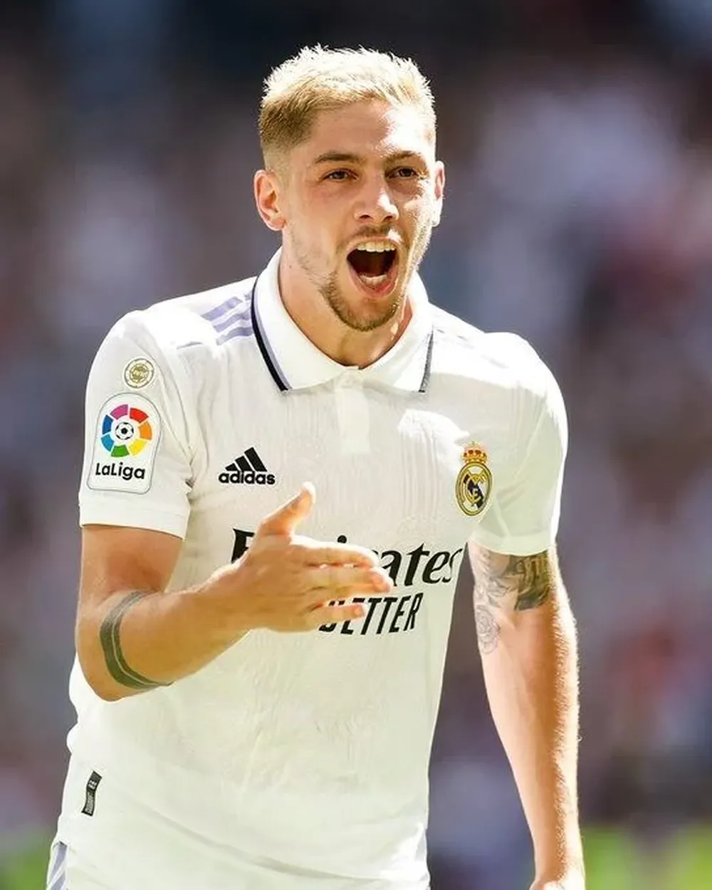 Federico Valverde celebra su golazo para Real Madrid