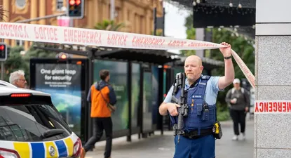 El operativo montado por la Policía en Auckland