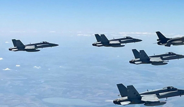 Cazas F18 españoles