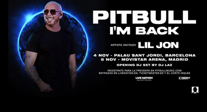 Pitbull confirma su regreso a España: se presentará en Barcelona y Madrid a finales de 2026