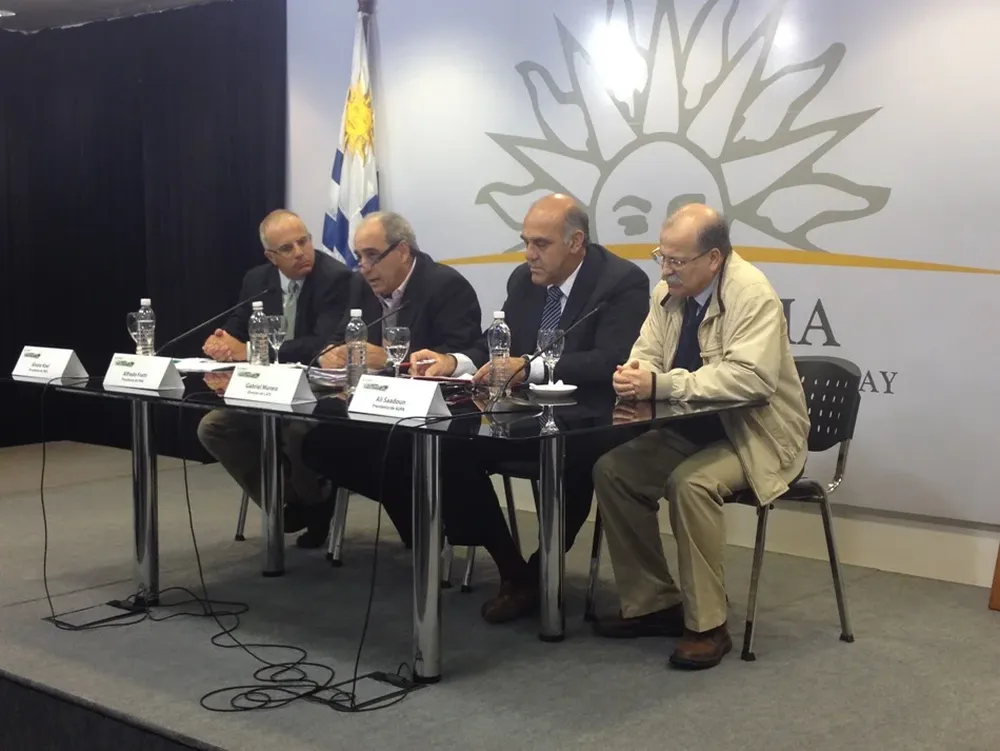Álvaro Roel, Luis Fratti, Gabriel Murara y Alí Saadoun