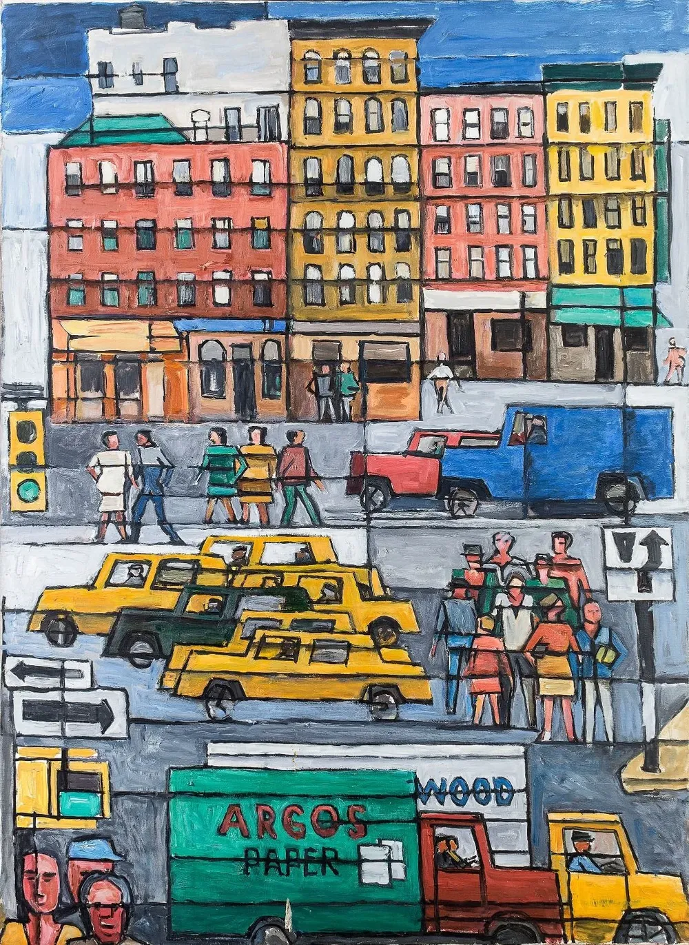 Vista de Lafayette Street, 1994 Óleo sobre tela, 133 x 96,5 cm Colección privada, Montevideo