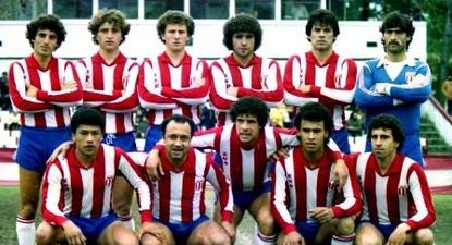 River Plate 1992; Gustavo Ancheta es el segundo de los parados, desde la izquierda