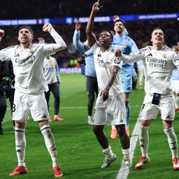 Federico Valverde, Vinicius Jr, y Lucas Vázquez