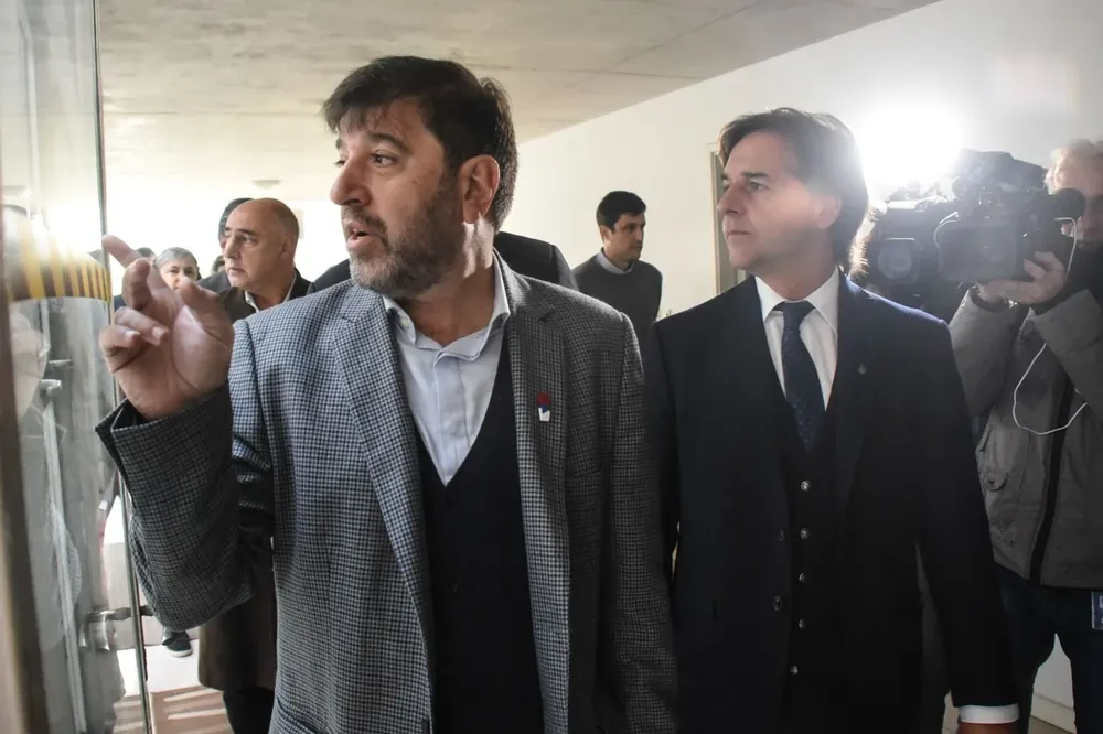 Luis Lacalle Pou y Fernando Pereira