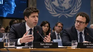 Sam Altman, CEO de Open AI; y Darío Amodei, CEO de Anthropic.