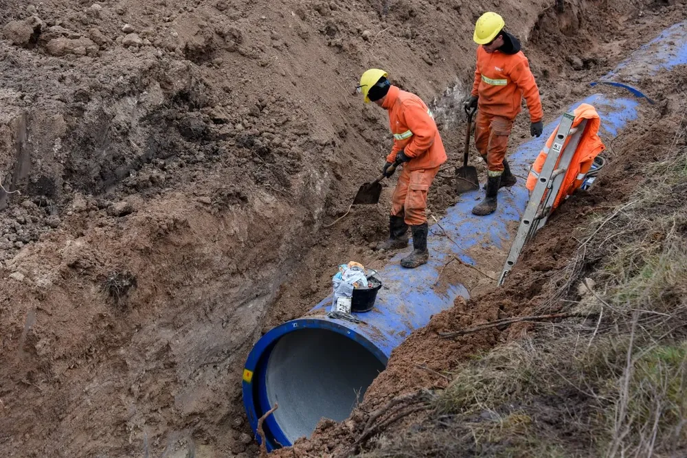 Se instalan las tuberías del trasvase del río San José