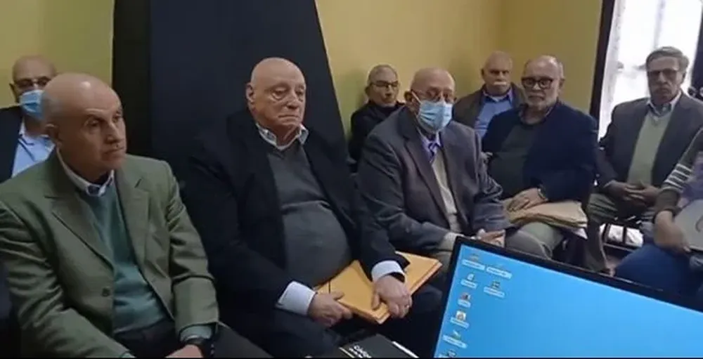 Los militares en la audiencia en la que fueron imputados