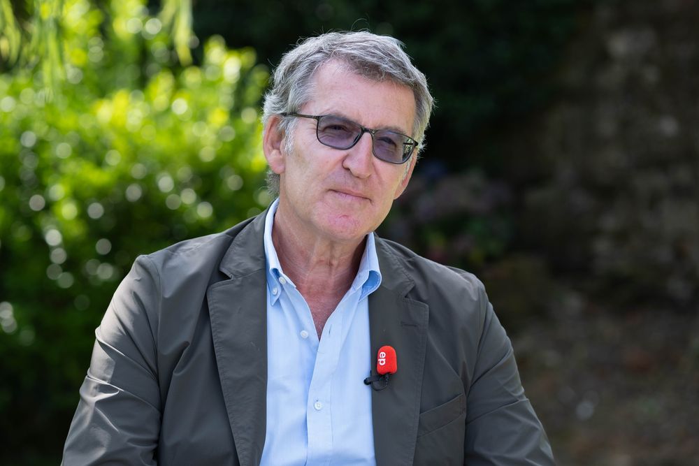 Feijóo, en la entevista con Europa Press.
