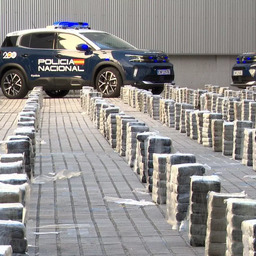 La cocaína incautada en A Pobra do Caramiñal, Galicia. 
