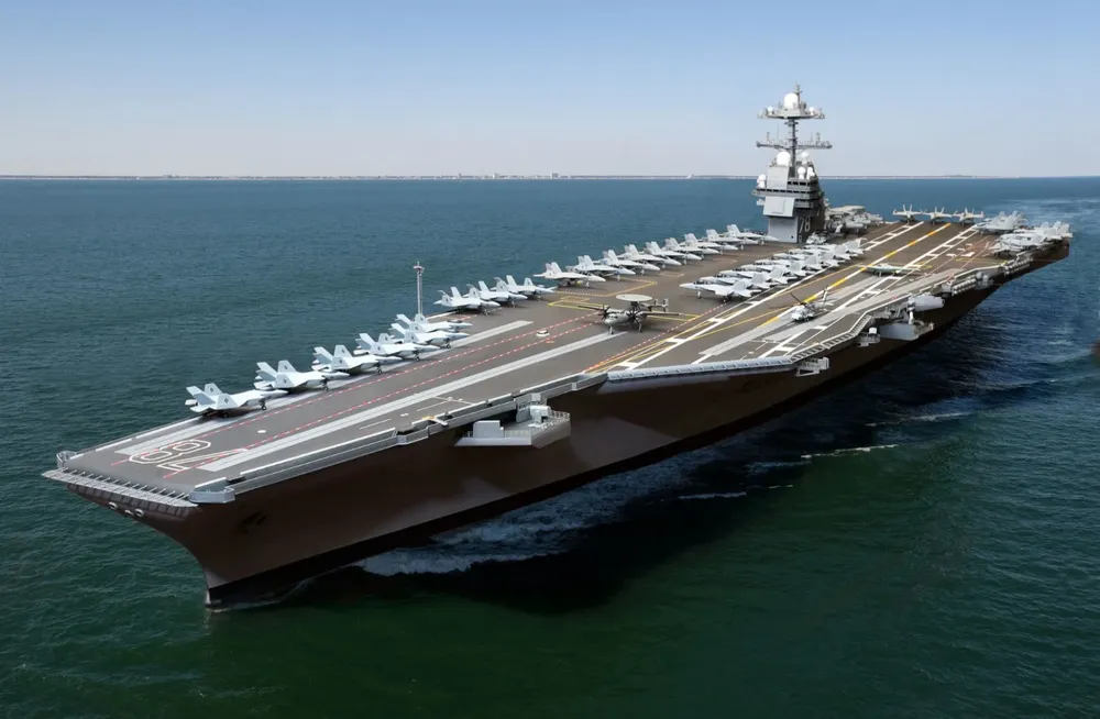 El portaaviones nuclear USS Gerald Ford, el más grande del mundo, ya está camino al Mediterráneo oriental.
