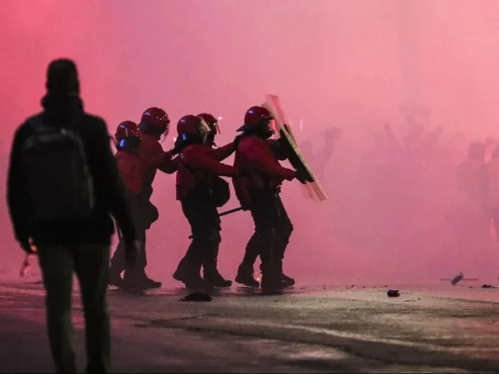 Disturbios en San Mamés.