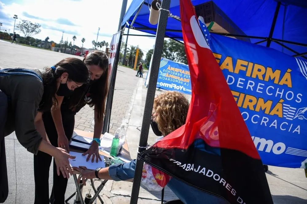La campaña de recolección de firmas comenzó a fines del año pasado