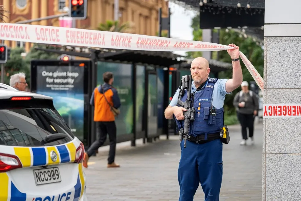 El operativo montado por la Policía en Auckland