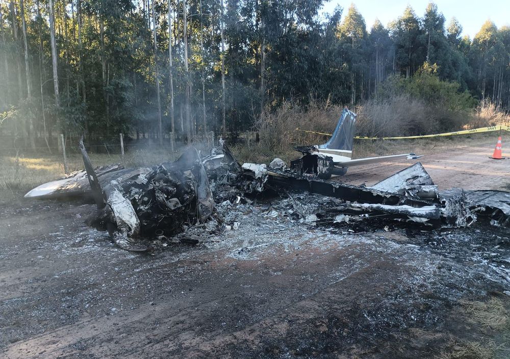 Avioneta incendiada en Paysandú &nbsp;