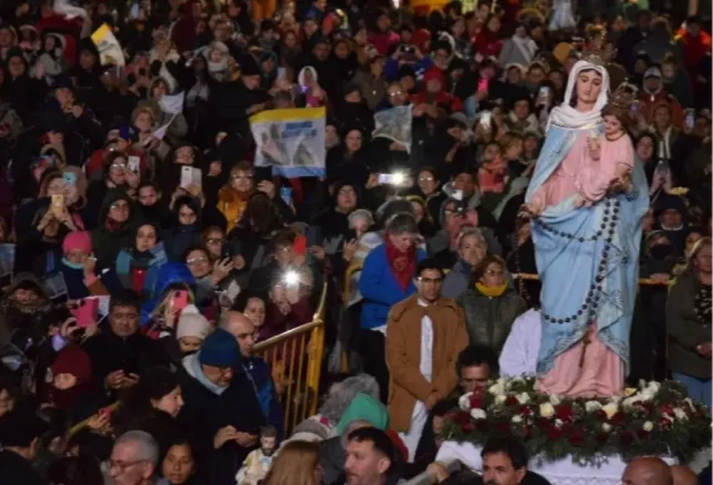 Multitudinaria peregrinación