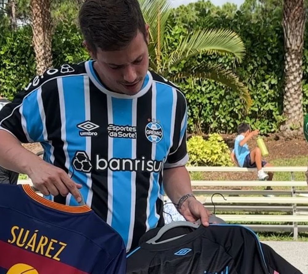 Gianfranco, hincha de Gremio fan de Luis Suárez