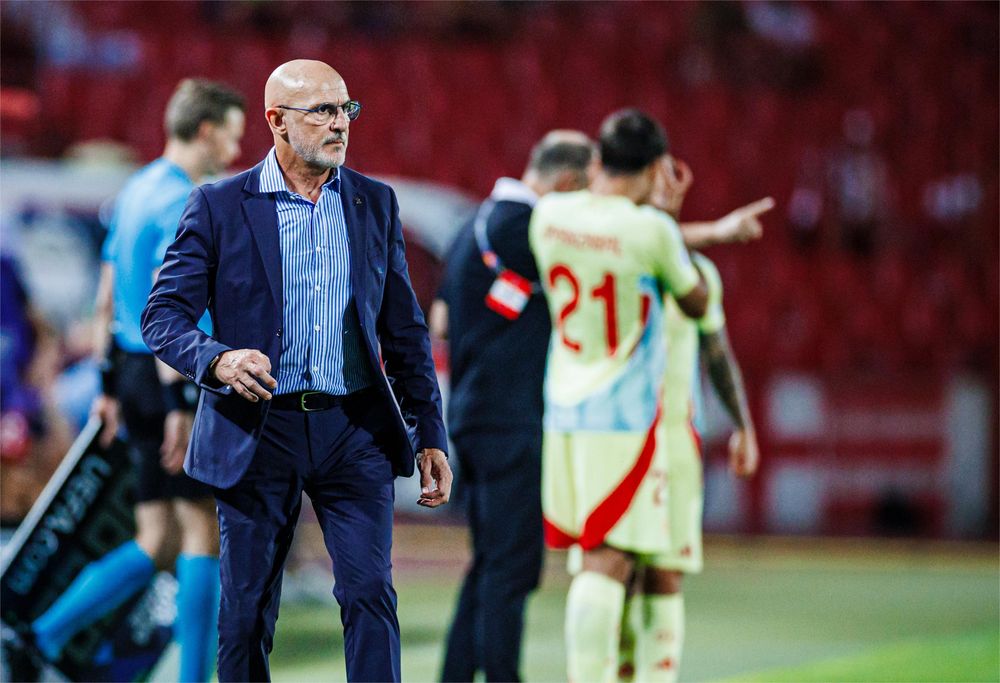 Luis de la Fuente tras el partido.