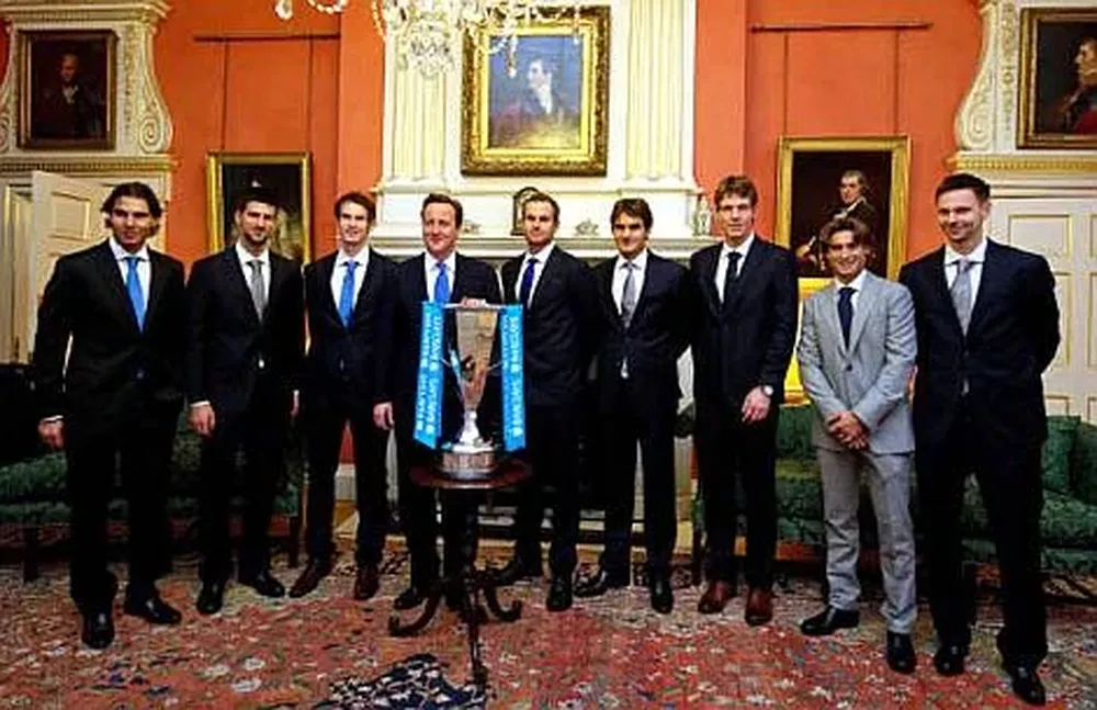Nadal junto a los demás participantes del Máster de Londres.