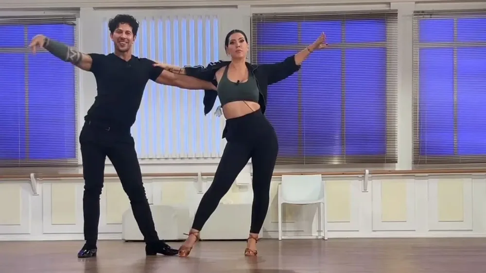 Wanda Nara ensaya para el Bailando de Italia