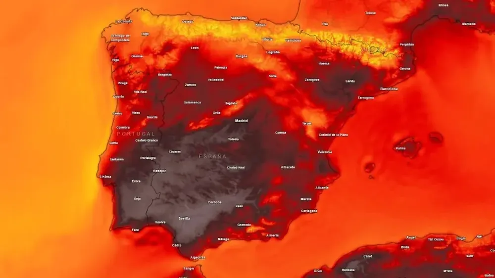 Las altas temperaturas van de Galicia a baleares en el Mediterráneo.