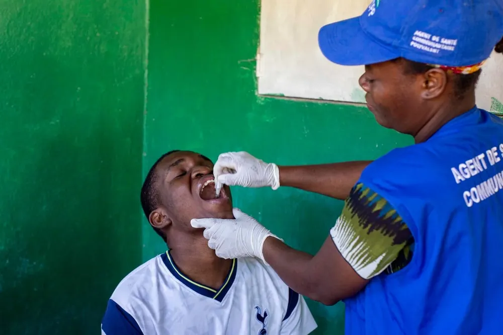 Campaña de vacunación oral de la OMS contra la cólera en Haití