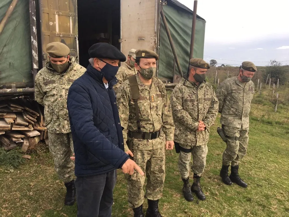Javier García en la ciudad de Noblía, Cerro Largo