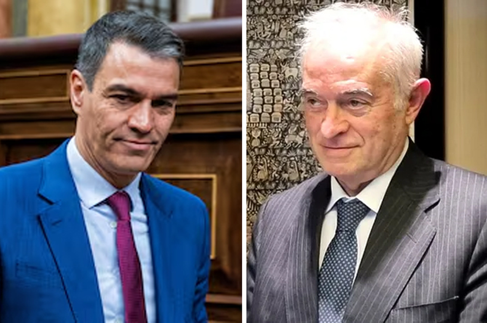 Pedro Sánchez y Juan Carlos Peinado