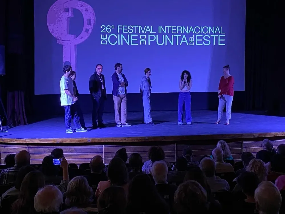 El equipo de Como el mar en el Festival de Punta del Este