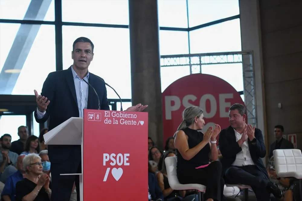 El secretario general del PSOE y presidente del Gobierno, Pedro Sánchez.