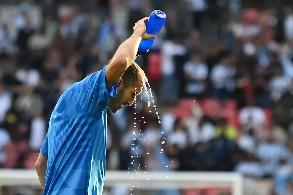 Giorgio Chiellini en su despedida de la selección